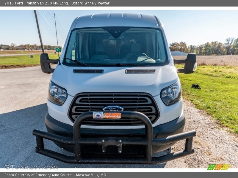 Oxford White / Pewter 2015 Ford Transit Van 250 MR Long