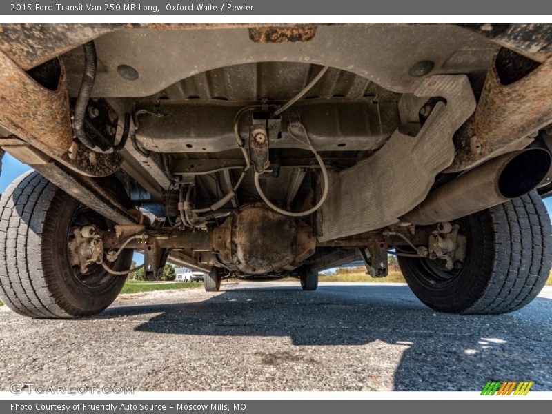 Oxford White / Pewter 2015 Ford Transit Van 250 MR Long