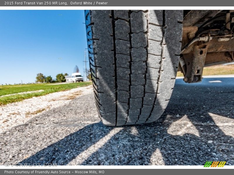 Oxford White / Pewter 2015 Ford Transit Van 250 MR Long