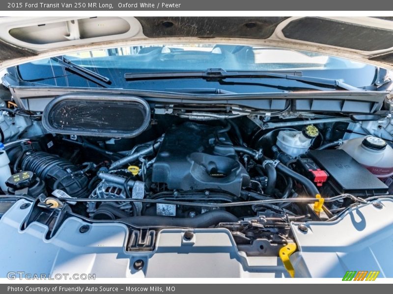 Oxford White / Pewter 2015 Ford Transit Van 250 MR Long
