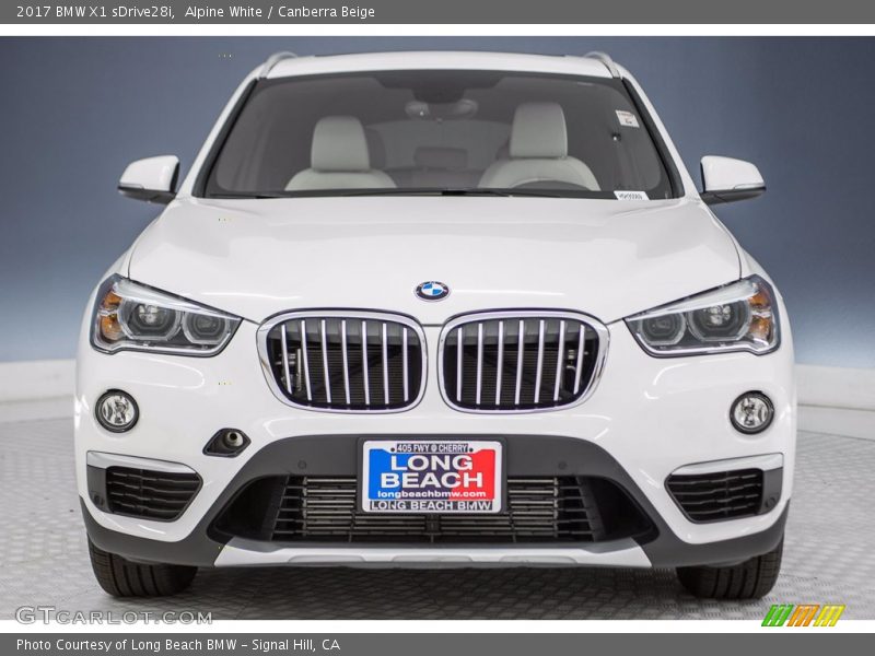 Alpine White / Canberra Beige 2017 BMW X1 sDrive28i