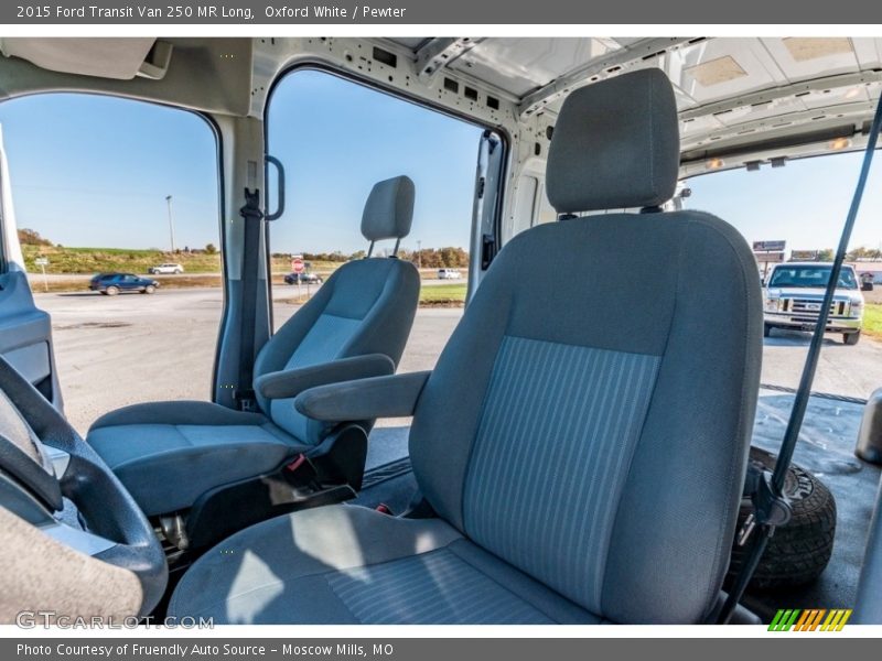 Oxford White / Pewter 2015 Ford Transit Van 250 MR Long