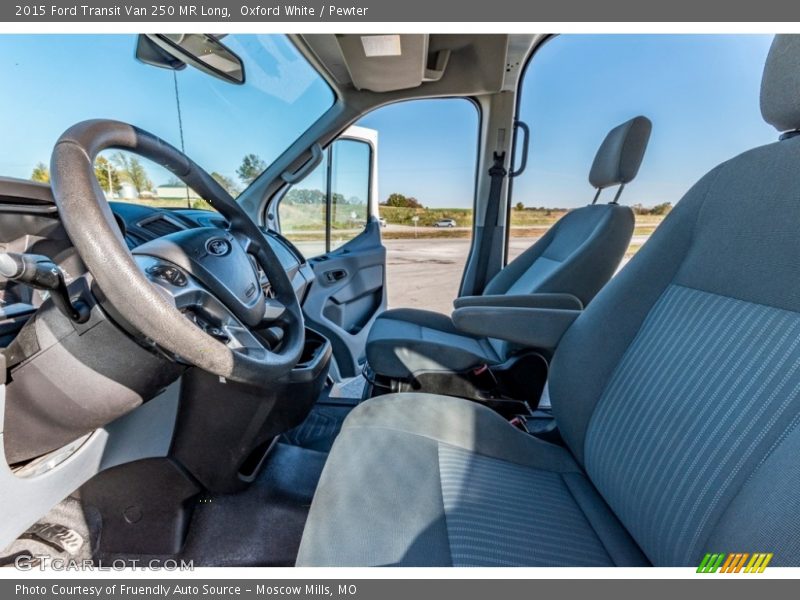Oxford White / Pewter 2015 Ford Transit Van 250 MR Long