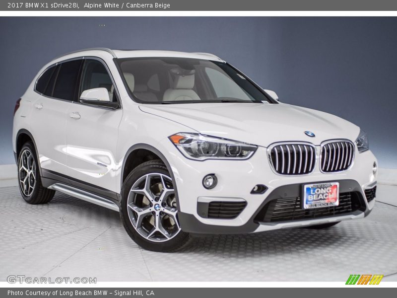 Alpine White / Canberra Beige 2017 BMW X1 sDrive28i