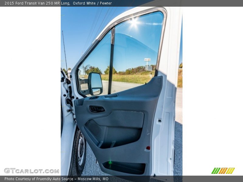 Oxford White / Pewter 2015 Ford Transit Van 250 MR Long