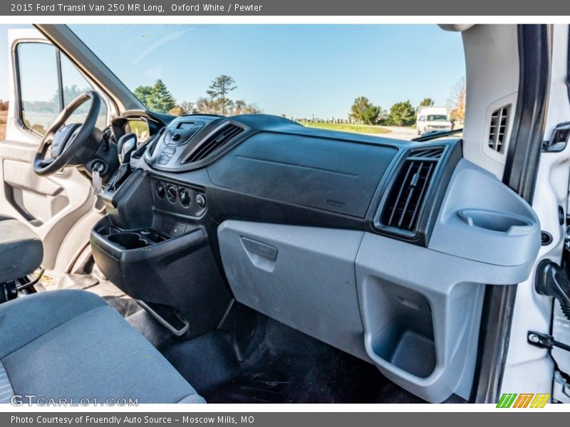 Oxford White / Pewter 2015 Ford Transit Van 250 MR Long