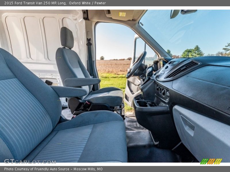 Oxford White / Pewter 2015 Ford Transit Van 250 MR Long