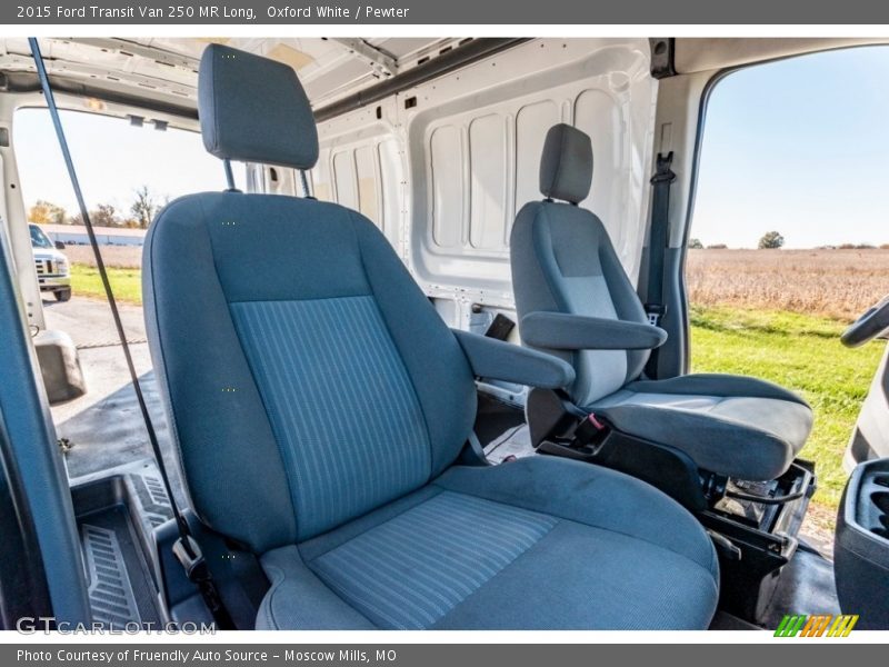 Oxford White / Pewter 2015 Ford Transit Van 250 MR Long