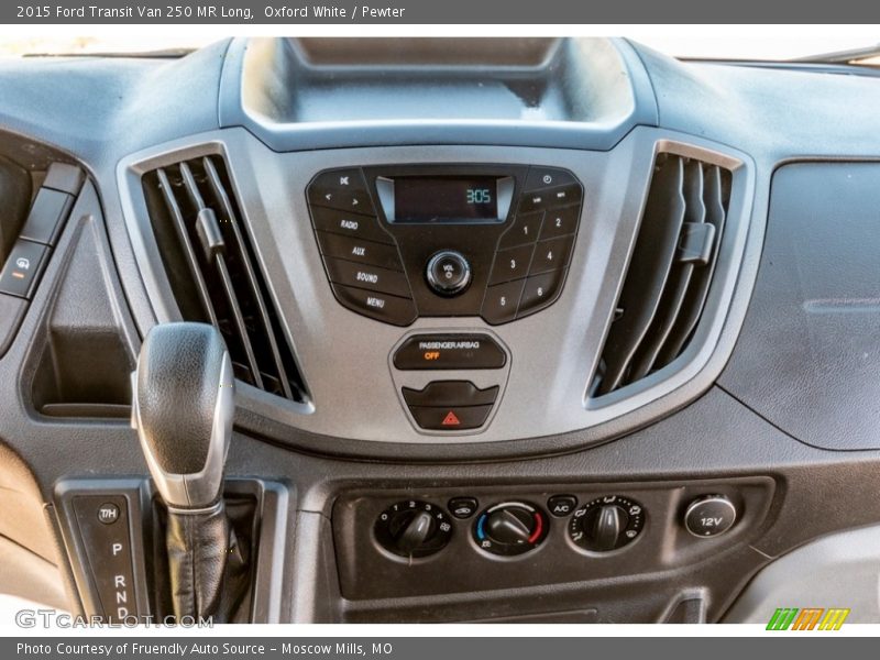 Oxford White / Pewter 2015 Ford Transit Van 250 MR Long
