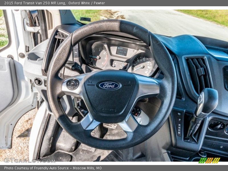 Oxford White / Pewter 2015 Ford Transit Van 250 MR Long