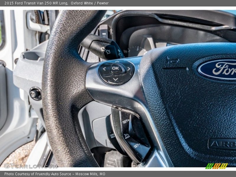 Oxford White / Pewter 2015 Ford Transit Van 250 MR Long