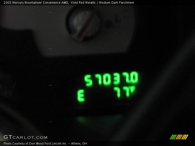 Vivid Red Metallic / Medium Dark Parchment 2003 Mercury Mountaineer Convenience AWD