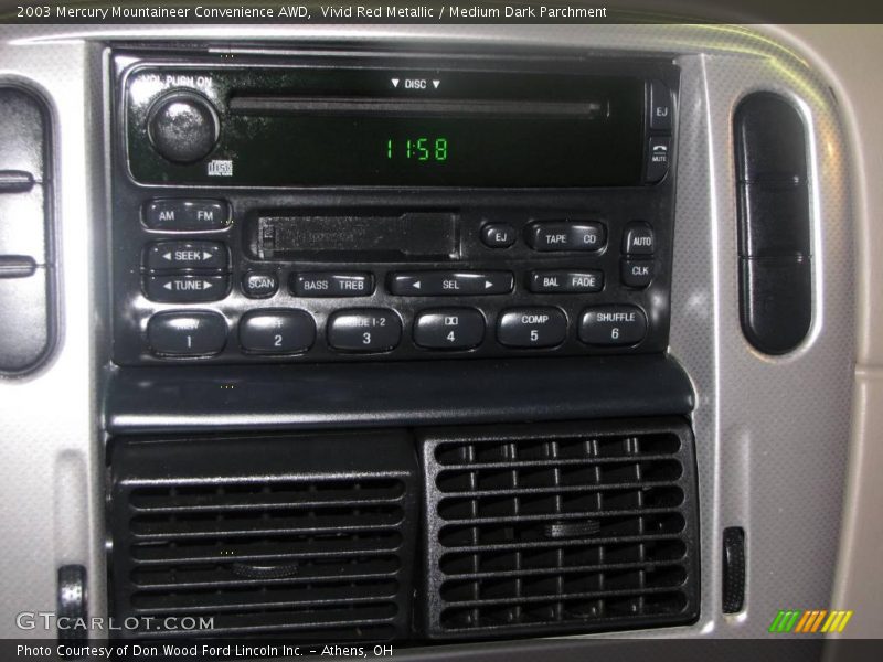 Vivid Red Metallic / Medium Dark Parchment 2003 Mercury Mountaineer Convenience AWD