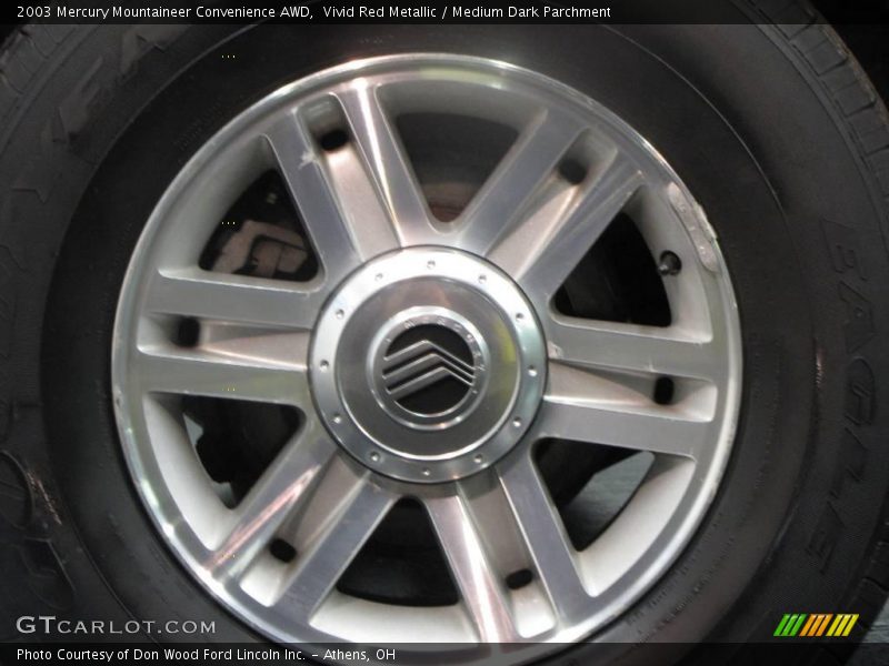 Vivid Red Metallic / Medium Dark Parchment 2003 Mercury Mountaineer Convenience AWD