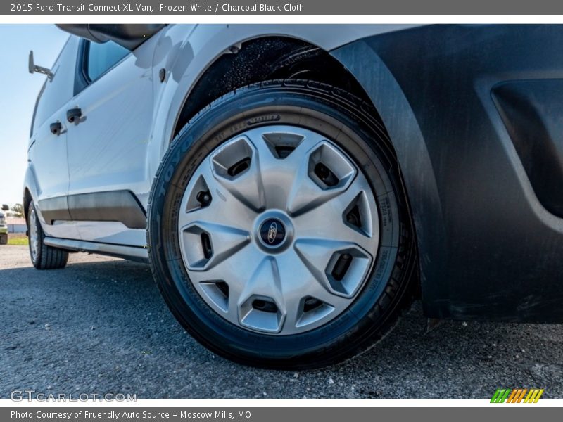 Frozen White / Charcoal Black Cloth 2015 Ford Transit Connect XL Van