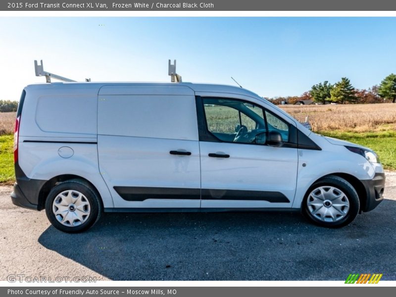 Frozen White / Charcoal Black Cloth 2015 Ford Transit Connect XL Van