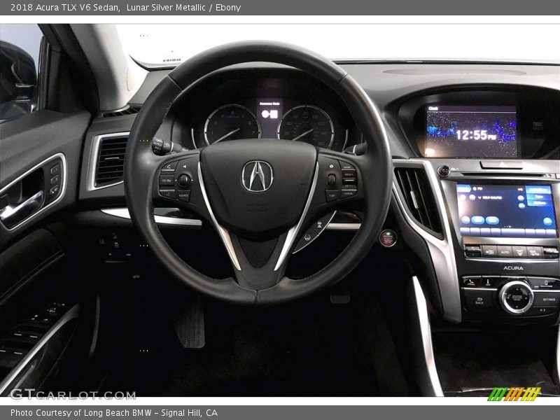 Lunar Silver Metallic / Ebony 2018 Acura TLX V6 Sedan