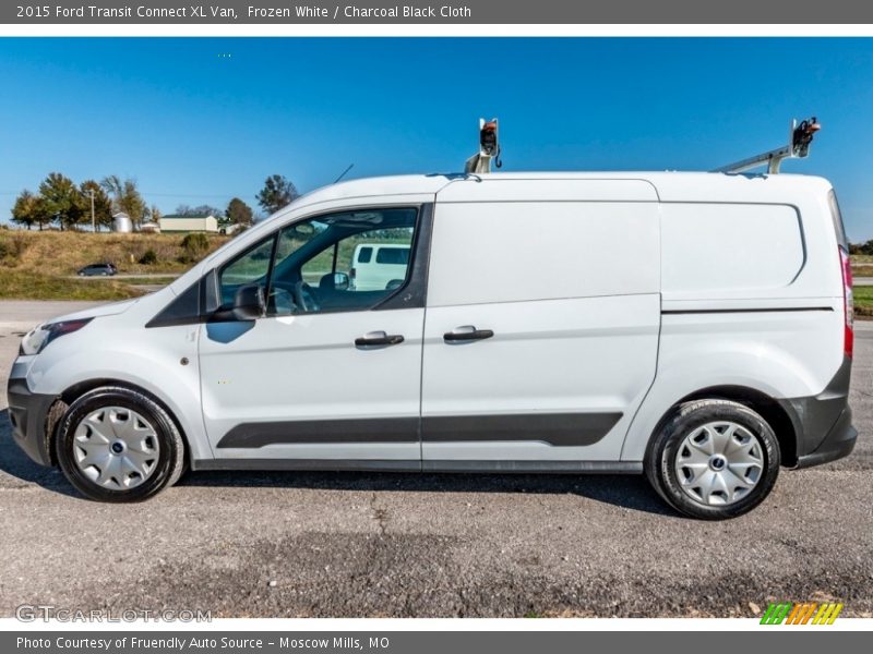 Frozen White / Charcoal Black Cloth 2015 Ford Transit Connect XL Van