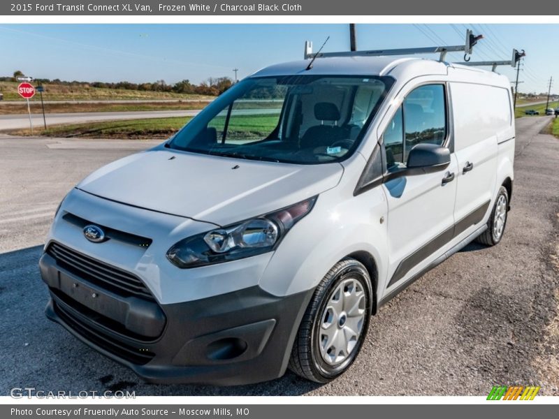 Frozen White / Charcoal Black Cloth 2015 Ford Transit Connect XL Van