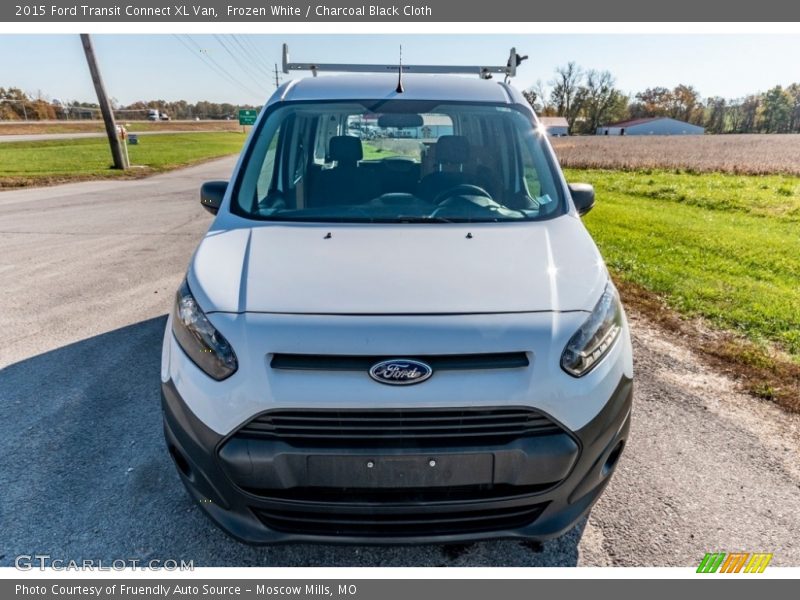 Frozen White / Charcoal Black Cloth 2015 Ford Transit Connect XL Van