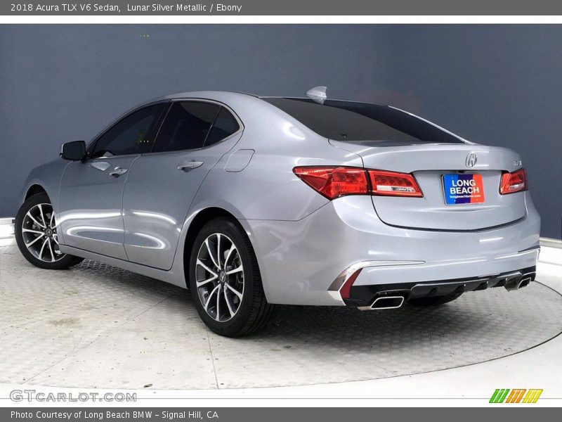 Lunar Silver Metallic / Ebony 2018 Acura TLX V6 Sedan