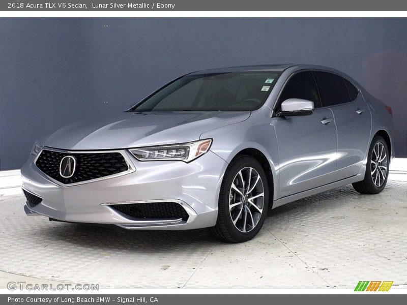 Lunar Silver Metallic / Ebony 2018 Acura TLX V6 Sedan