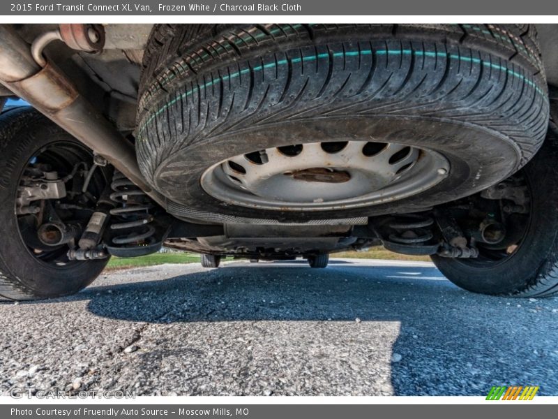 Frozen White / Charcoal Black Cloth 2015 Ford Transit Connect XL Van