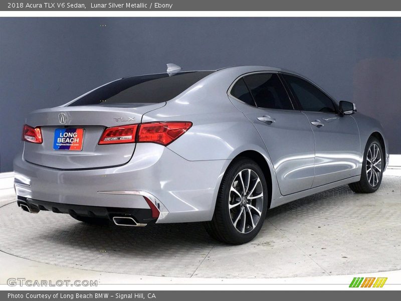 Lunar Silver Metallic / Ebony 2018 Acura TLX V6 Sedan