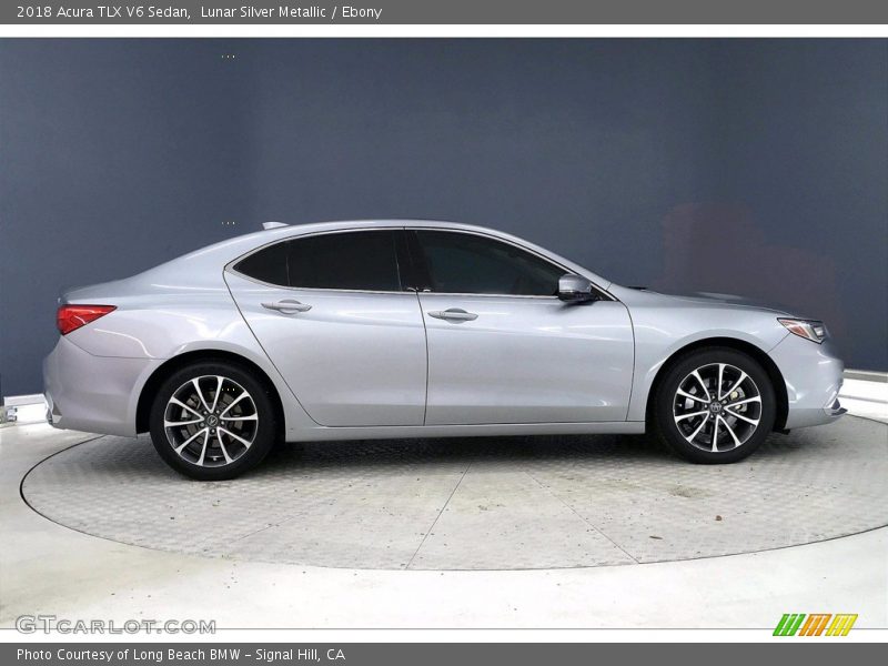 Lunar Silver Metallic / Ebony 2018 Acura TLX V6 Sedan