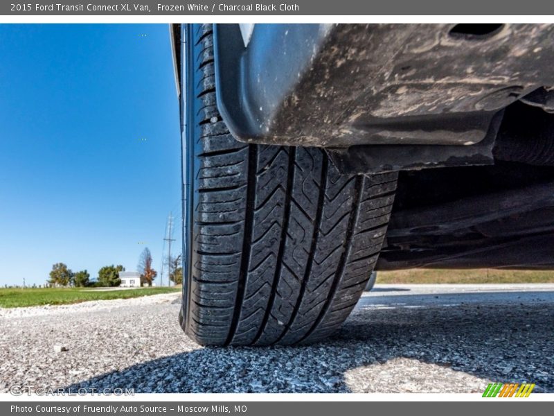 Frozen White / Charcoal Black Cloth 2015 Ford Transit Connect XL Van
