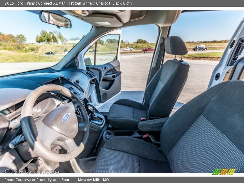 Frozen White / Charcoal Black Cloth 2015 Ford Transit Connect XL Van