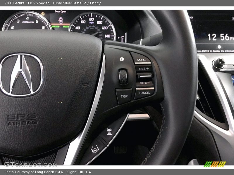 Lunar Silver Metallic / Ebony 2018 Acura TLX V6 Sedan