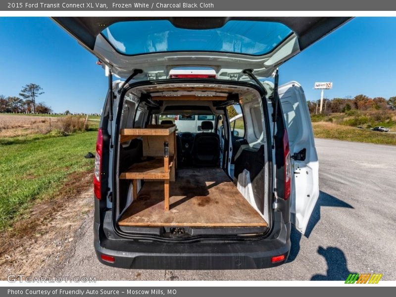 Frozen White / Charcoal Black Cloth 2015 Ford Transit Connect XL Van
