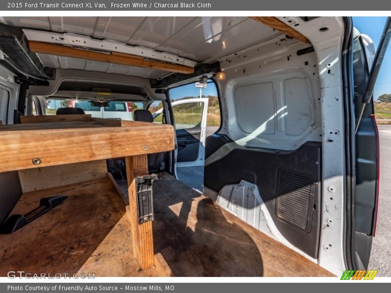 Frozen White / Charcoal Black Cloth 2015 Ford Transit Connect XL Van