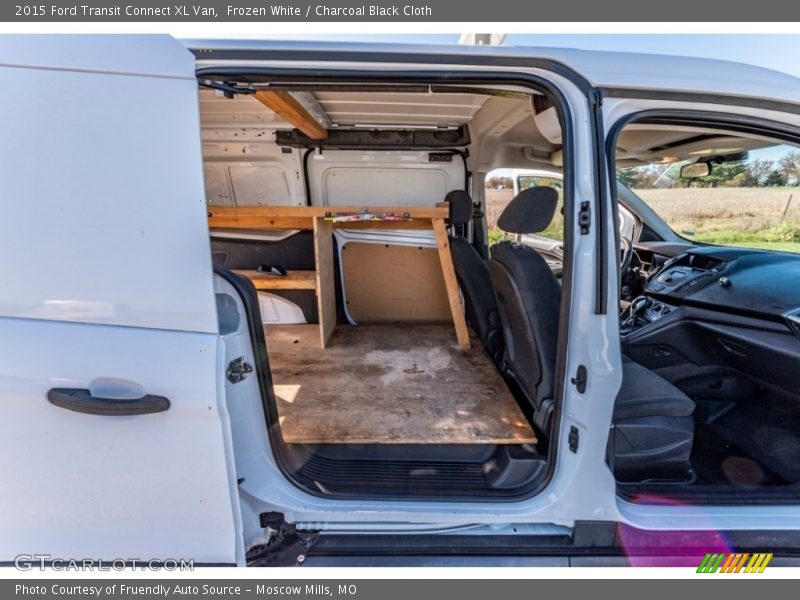 Frozen White / Charcoal Black Cloth 2015 Ford Transit Connect XL Van