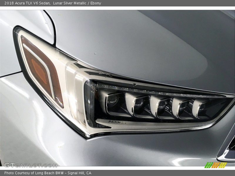 Lunar Silver Metallic / Ebony 2018 Acura TLX V6 Sedan