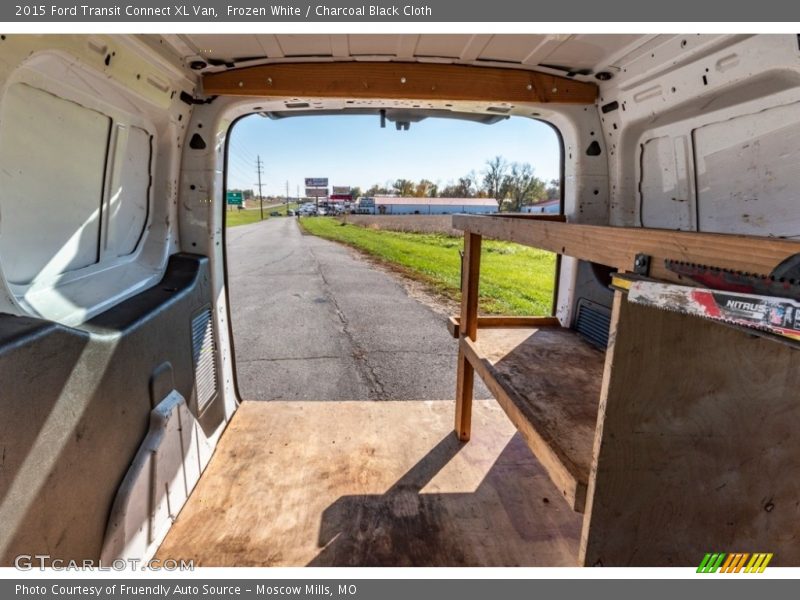 Frozen White / Charcoal Black Cloth 2015 Ford Transit Connect XL Van