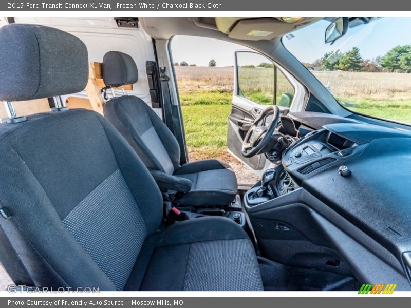 Frozen White / Charcoal Black Cloth 2015 Ford Transit Connect XL Van