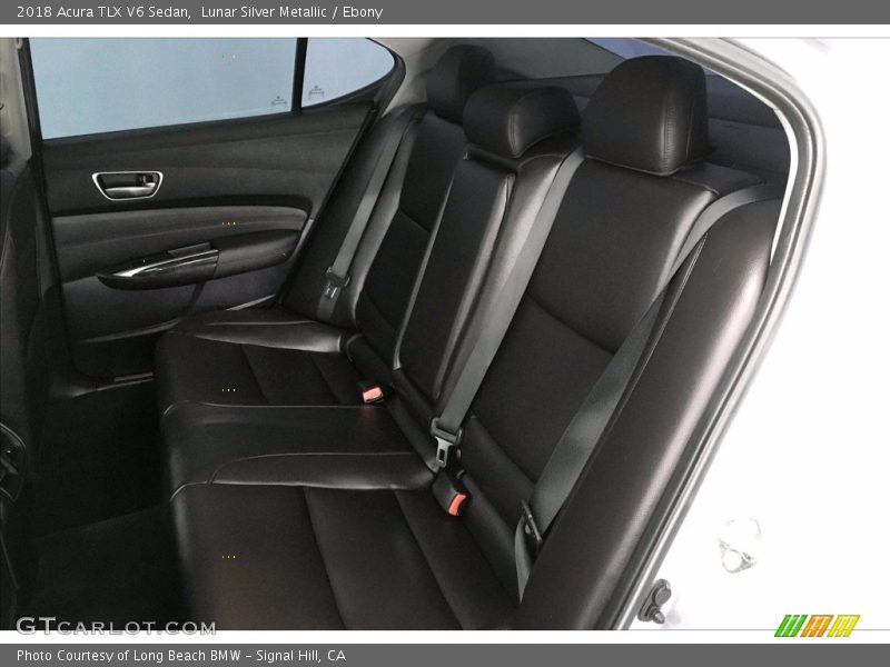 Lunar Silver Metallic / Ebony 2018 Acura TLX V6 Sedan