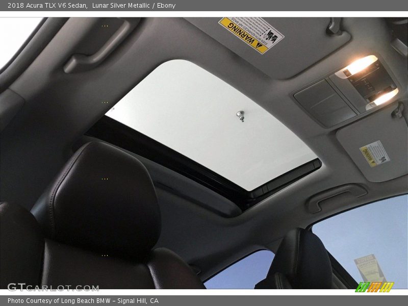 Lunar Silver Metallic / Ebony 2018 Acura TLX V6 Sedan