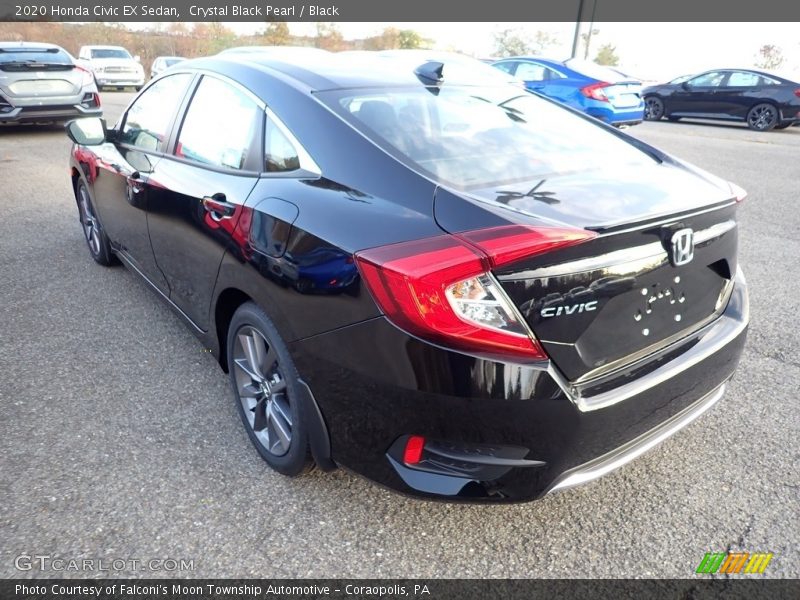 Crystal Black Pearl / Black 2020 Honda Civic EX Sedan