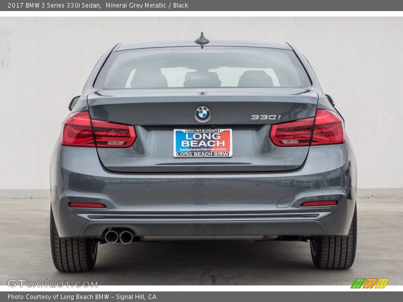 Mineral Grey Metallic / Black 2017 BMW 3 Series 330i Sedan