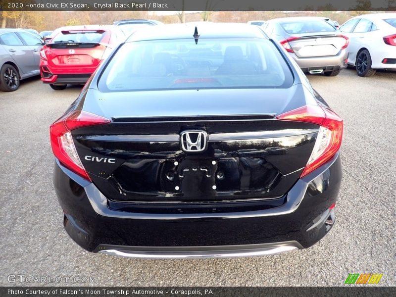 Crystal Black Pearl / Black 2020 Honda Civic EX Sedan