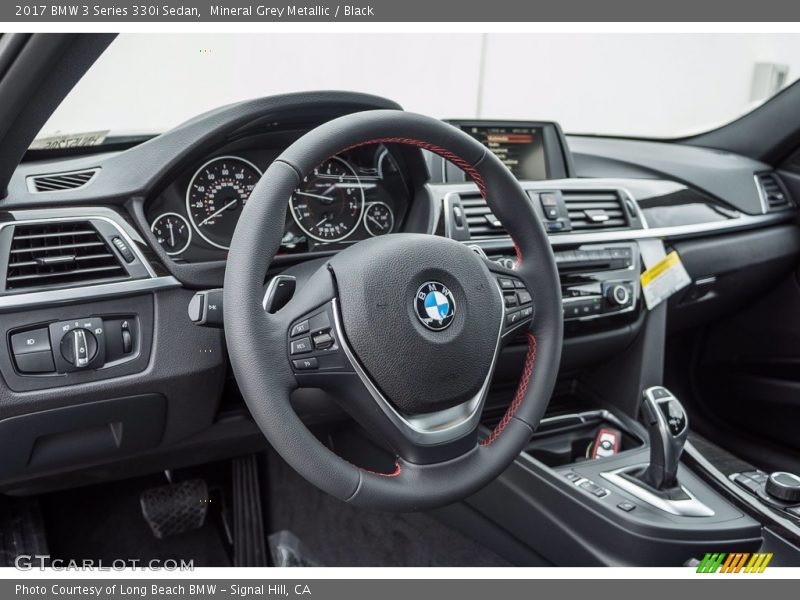 Mineral Grey Metallic / Black 2017 BMW 3 Series 330i Sedan