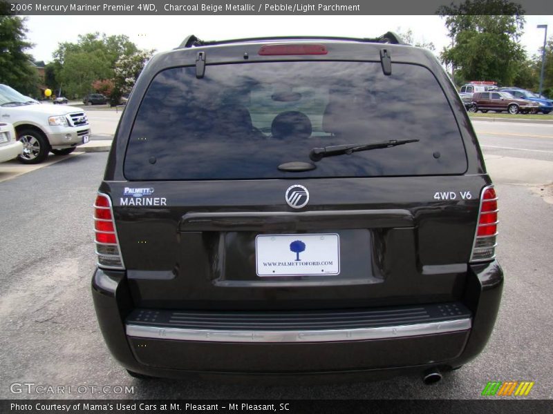 Charcoal Beige Metallic / Pebble/Light Parchment 2006 Mercury Mariner Premier 4WD