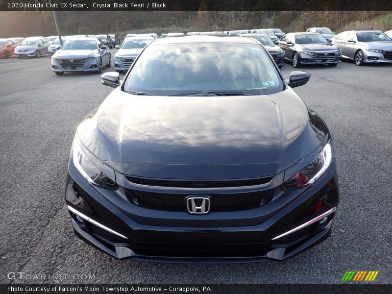 Crystal Black Pearl / Black 2020 Honda Civic EX Sedan