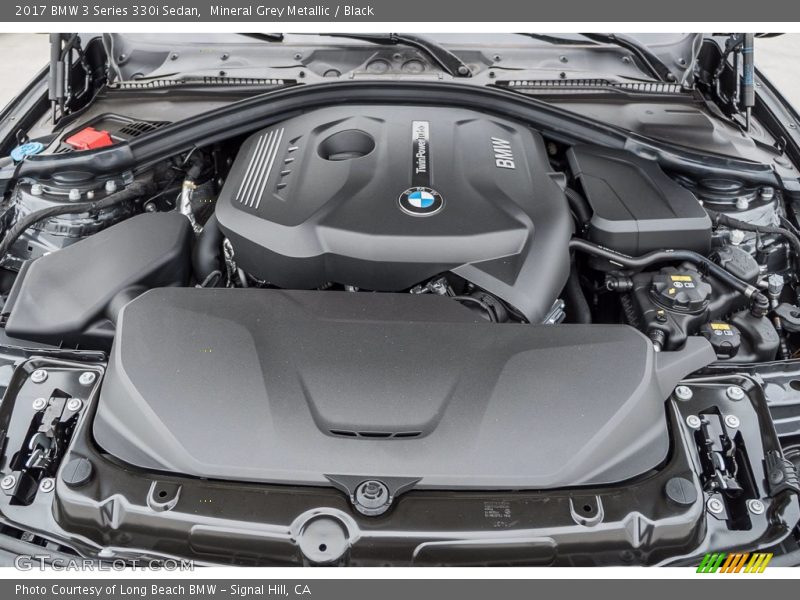 Mineral Grey Metallic / Black 2017 BMW 3 Series 330i Sedan