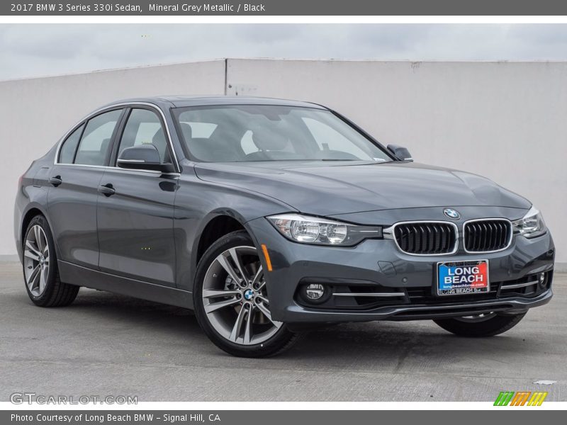 Mineral Grey Metallic / Black 2017 BMW 3 Series 330i Sedan