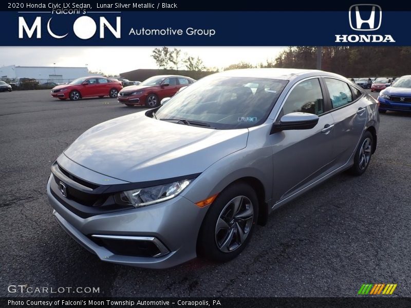Lunar Silver Metallic / Black 2020 Honda Civic LX Sedan