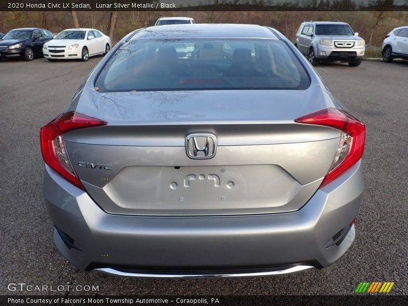 Lunar Silver Metallic / Black 2020 Honda Civic LX Sedan